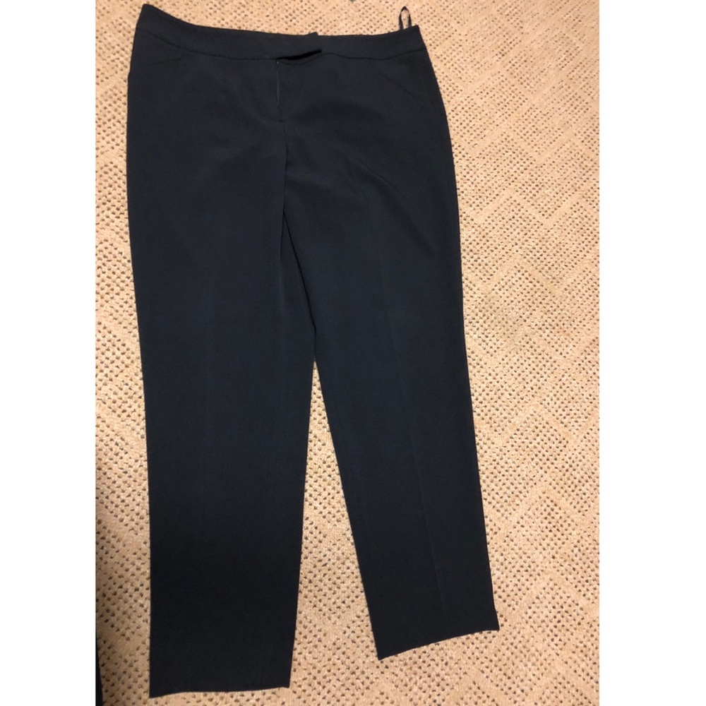 Flat black dress pants